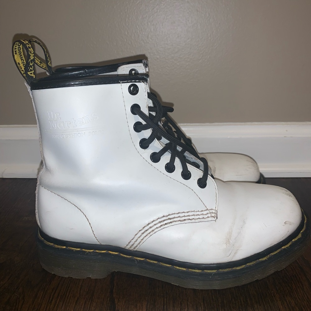 Dr. Martens 1460 white leather boot